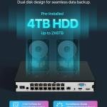 IRON NVR 16-Channel 4K + 4TB